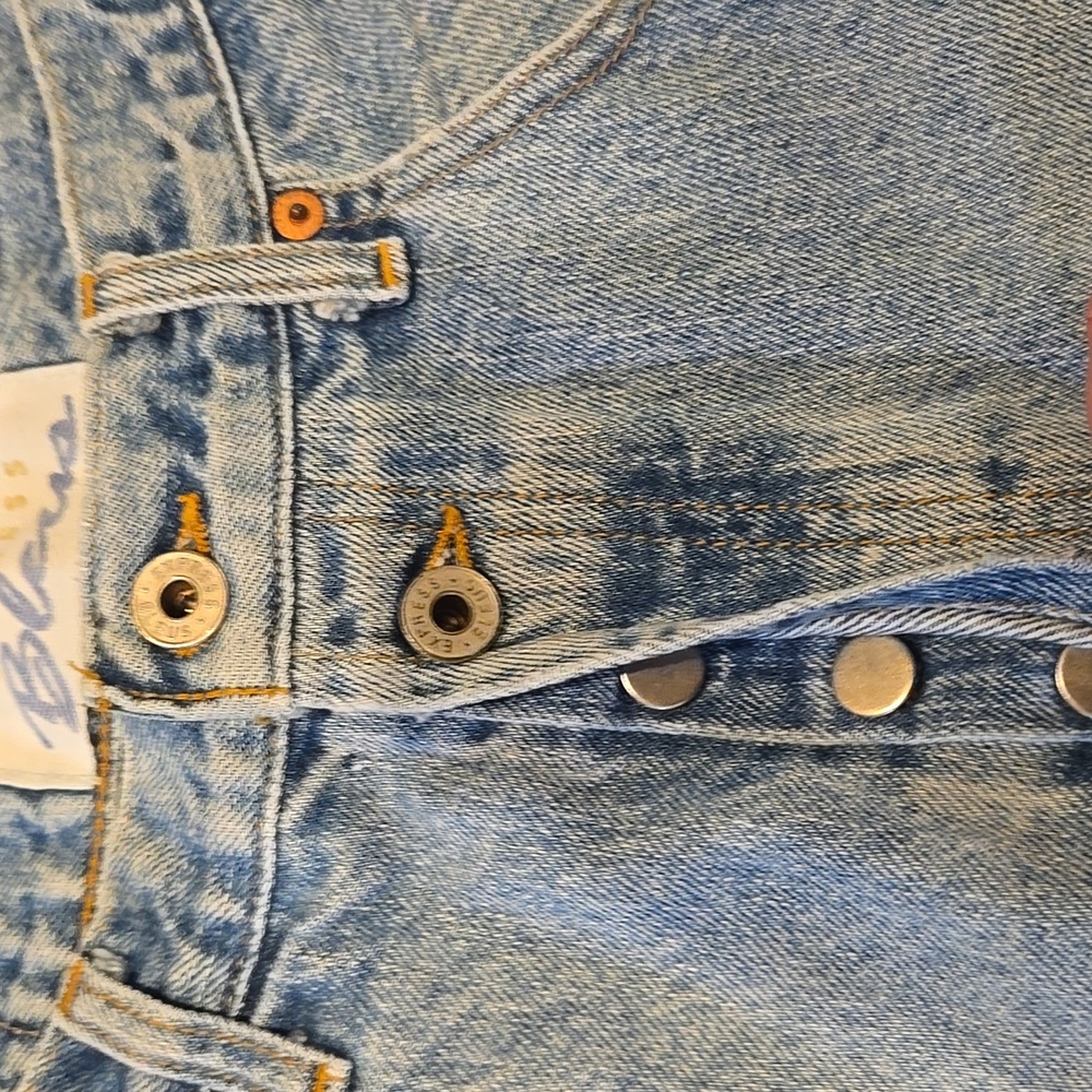 Express Bleus  Button Fly Jean Shorts Vintage Style - Picture 3 of 10